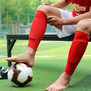 1 Paies Running Leg Compression Sleeves Soccer Soccer Shin Guard chaussettes Shin Pads Postder For Kicking Bal