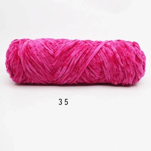 1pc = 100g CHENILLE VELVET ÉPHER FILE CHOCHET SOWET CHANGE CHOCHET POUR TIFLE FIL SCULATION À MAND SAL TICHING CMX0006