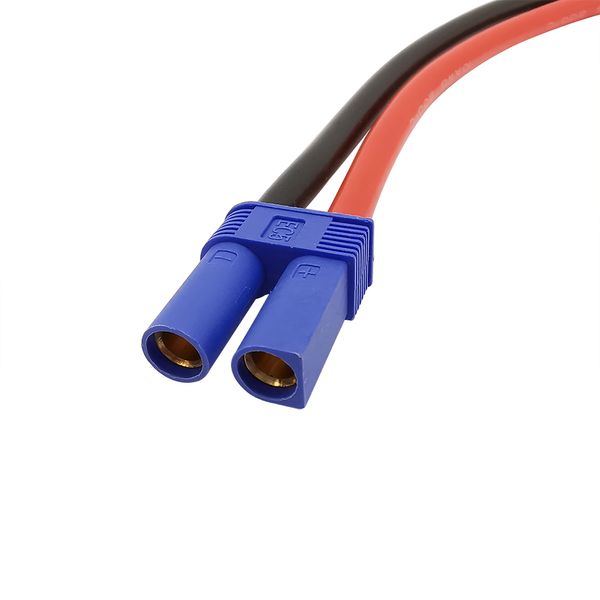 1pc 10awg EC5 enchupe de enchufe cable de colgra de silicona EC5 hembra hembra rc batería de lipo batería conector de alambre de alambre de cargador 10/20/30/50 cm