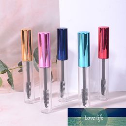 1pc 10ml draagbare lege fles zwarte wimper tube mascara crème flacon / container modieuze met zilveren deksel hervulbare flessen