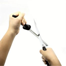 Affûteur de couteaux en diamant, bâton avec poignée en ABS pour aiguisoir de couteaux en acier de Chef 1 pièce de 12 pouces