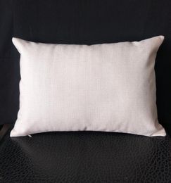 1pc 12x18in blank poly linen lumber pillow cover for sublimation print plain light grey faux linen lumber cushion cover for heat p8906168
