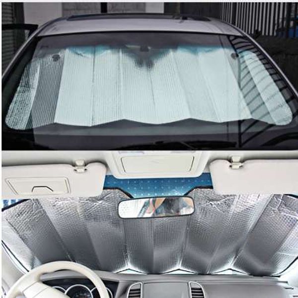 1PC 140*70cm arrière avant arrière voiture pare-brise pare-soleil fenêtre pare-soleil pare-soleil visière Film pour voiture fenêtre Auto accessoires