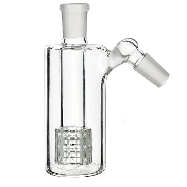 1pc Catcher de cenizas de vidrio de 14 mm 45 grados 45 ° de espesor Bubblero de pyrex para vidrio Agua de accesorios para fumar con agua de agua