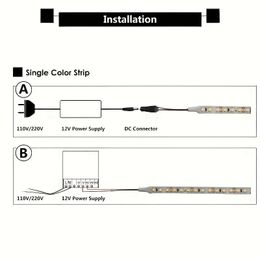 1 Stück 16,4 Fuß/5 m helles, kaltweißes flexibles LED-Lichtband, selbstklebende DIY-Hintergrundlichter, beleuchten Sie Ihr Büro, geeignet für Zimmer, Schrank, Schreibtisch