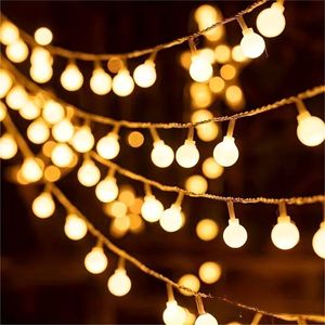 1 st 20 LEDS Fairy Lights Ball Lights String, batterij bediende lichten voor DIY Wedding Party Slaapkamer Patio Kerstmis, buitenkampingsdecoratie