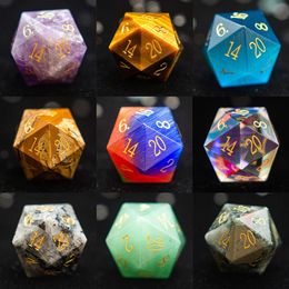 1pc 20-zijdige D20 dobbelstenen polyhedrale edelsteen verschillende vormen digitale D20 DnD dobbelstenen voor D D TRPG Magic tafelblad bordspellen dobbelstenen 240202