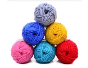 1pc 25g / pc hiver bricolage fil de coton de lait doux fil de laine de bébé pour tricoter à la main couverture tricotée pull écharpe poupée crochet fil Y211129
