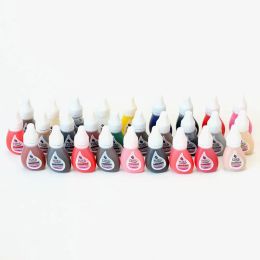 1pc 28 Color Tattoo Encre Pigment Peakes Paignes de maquillage Tattoo Supplies Semi-permanentes Source.3 ml