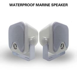 Haut-parleurs marins étanches de 4 pouces, 1 pièce/2 pièces, 100W, pour bateau extérieur, UTV, ATV, RV, SPA, voiturettes de Golf, Yacht, camion, moto, 240102