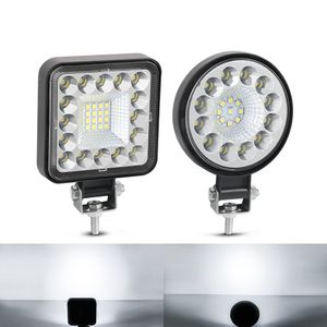 1 pièce/2 pièces 63W 96W Mini lampe de travail LED 2835 SMD 12V 24V pour 4x4 barre de LED tout-terrain SUV ATV tracteur bateau camions pelle carré rond