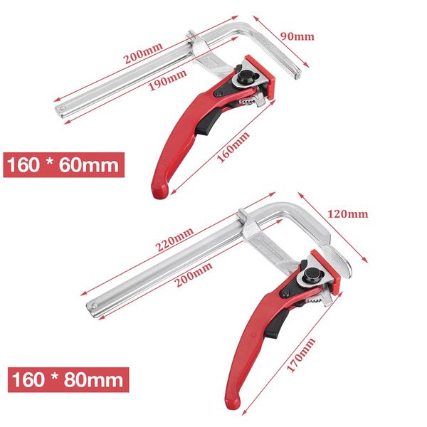 1PC / 2PCS MFT CLamp Guide rapide Guide Rail Clamp F Libération rapide du système de rail Guide MFT