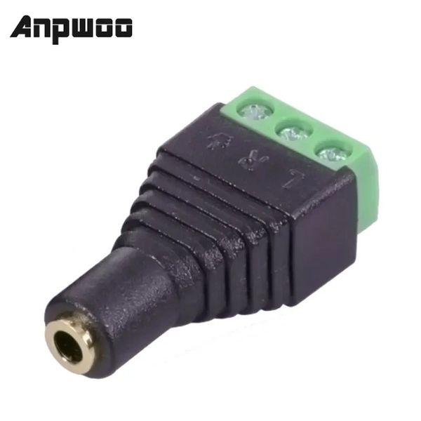 1pc 3,5 mm Jack Vidéo AV BALUN 3,5 mm Femelle stéréo Femelle à vis AV Terminal stéréo Jack 3,5 mm Femelle Plux de borne de 3 broches