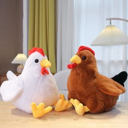 1 pc 30/40 cm Simulatie Cock plush speelgoed Gevulde zachte kippenpoppen dieren gevogelte kussen grappig huis kussen decor verjaardag cadeau