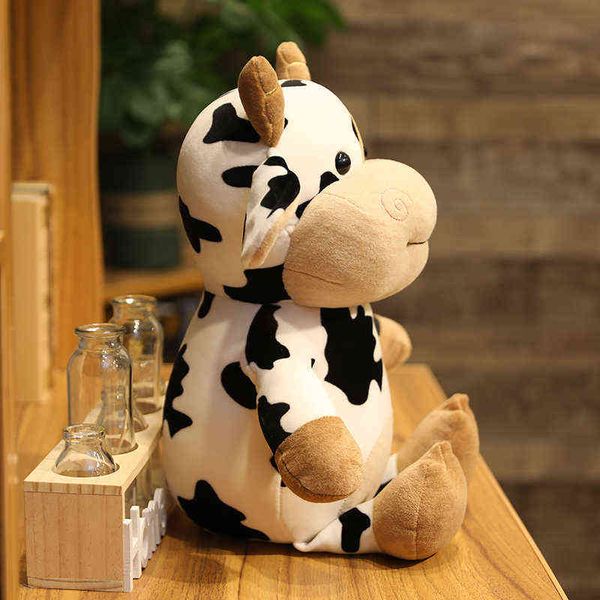 1pc 30-65CM lindo ganado juguetes de peluche kawaii simulación leche vaca muñeco de peluche relleno suave almohada para niños regalos de cumpleaños