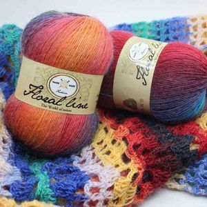 1PC 300g / 3 Balls Mohair Wool Knitting Yarn Luxury Hairy Cashmere Yarn For Hand Kintting marifetli Warm Soft Weave laine a tricoter Y211129