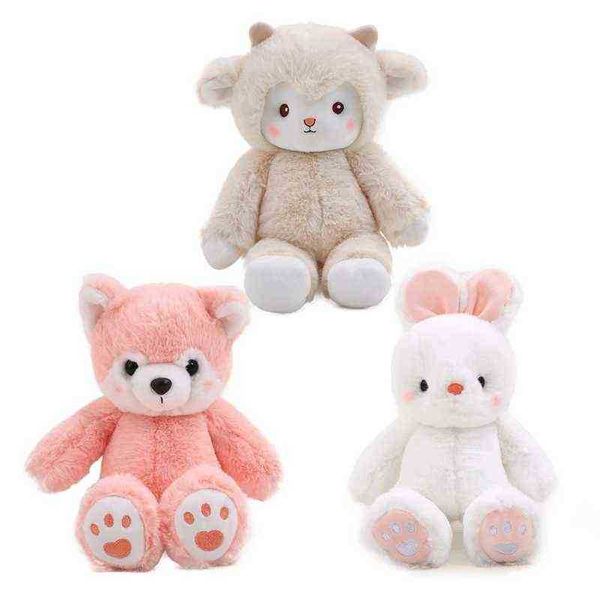 1 Pc 30 Cm Dessin Animé Mignon Alpaga Renard Lapin Peluche Jouet Kawaii En Peluche Doux Animal Oreiller Pour Bébé Naissance Apaisant Cadeau J220729