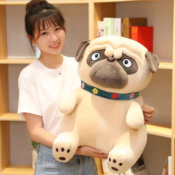 1 UNID 35-60 CM Shapi Perros Muñeca Rellena Simulación Felpa Pug Encantador Cachorro Mascota Juguete Peluche Animal Juguete Cumpleaños Niños 231229