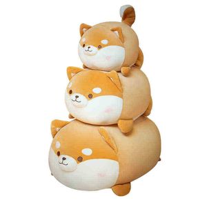 1Pc 355070Cm mignon gros Shiba Inu peluche jouet dessin animé animal coussin belles poupées de chien en peluche doux coussin Kawaii cadeau pour bébé J220729