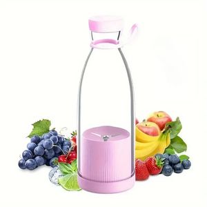 1PC 380 ml USB Bouteille de presse-agrumes portable rechargeable USB pour jus frais, smoothies et milkshakes - Nutrition à l'emploi pratique et saine