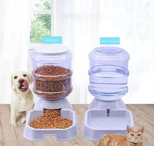 1 unid 38 l alimentador automático para mascotas perro gato bebiendo tazón de gran capacidad agua comida titular conjunto de suministro para mascotas Y2009177651847