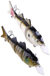1 pc 39g 17 cm poisson pêche méné 4 Segments grands faux leurres manivelle 3D oeil artificiel appât de pêche leurre attirail Pesca2804369