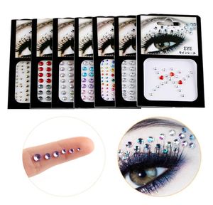 1 PC 3D Sexy Cristal Jewel Yeux Festival Party Outils De Maquillage Yeux Tatouage Temporaire DIY Diamant Glitter Maquillage Parure Autocollant C1813728322