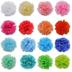 1 pc 4-12 pouces papier de soie fête pompon pompons décoration de mariage papier pour bricolage boules de fleurs bébé douche anniversaire artisanat fournitures