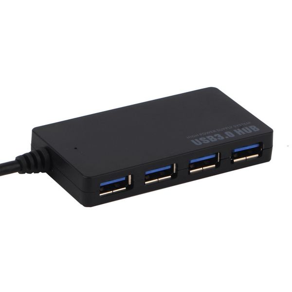 Livraison gratuite 1pc 4 ports USB 3.0 Hub 5Gbps Portable Compact pour PC Mac ordinateur portable ordinateur de bureau chaud dans le monde entier