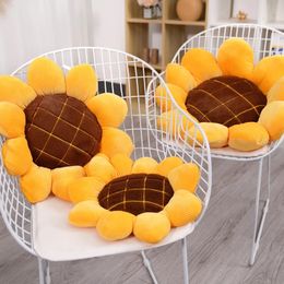 1pc 40/50/70cm Gefüllte Weiche Pflanze Sonnenblume Plüsch Spielzeug Nette Stuhl Auto Plüsch Kissen Büro nickerchen Kissen Mädchen Schönes Geburtstagsgeschenk 240124