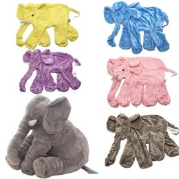 1pc 40-80 cm Kleurrijke Olifant Skin Soft Pluche Speelgoed Gevulde Kids Baby Supease Slaapkussens Kawaii Cadeau voor kinderen