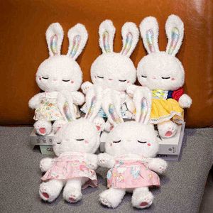 1 pc 40 cm schattige cosplay konijn speelgoed knuffel Beautiful Animal Bunny met rok pluche pop voor kinderen ldren zacht kussen schattig cadeau j220729