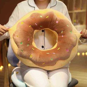 1 pc 4570 cm grappige creatieve kinderen vriendin geschenken vloer kussen kussen zachte pluche dessert donuts mooie knuffel speelgoed home decor j220729