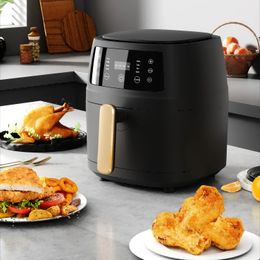 1 stc 5.1 liter Smart Air Fryer Oven met aanraakregeling - Multifunctionele elektrische friteuse van grote capaciteit 240422