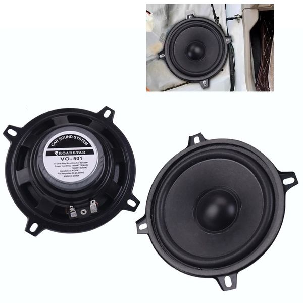 1 PC 5 pouces voiture Sers 2 voies porte de véhicule caisson de basses Audio stéréo gamme complète fréquence automobile pour 240126