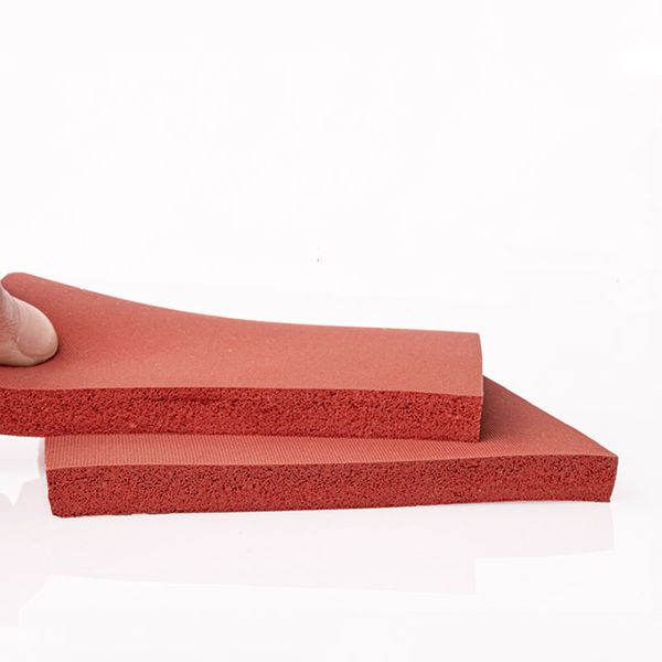 1pc 500 * 500 mm carte de mousse de silicone rouge plastification du tapis de machine à pression