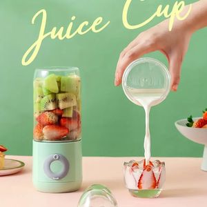 1 licuadora portátil recargable por USB de 500 ml/6 cuchillas para batidos y jugos frescos - Mini batidora de tamaño personal para frutas y verduras