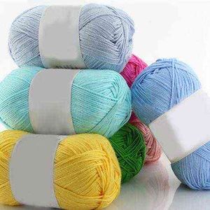 1pc 50g / pc hiver bricolage lait doux fil de coton fil de laine de laine pour tricot tricoté couverture tricotée pull foulard poupée de poupée crochet y211129