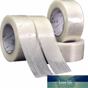 1pc 50M fiber tape strong glass fiber tape high temperature resistant non-marking single side stripe tape 10MM/15MM/20MM