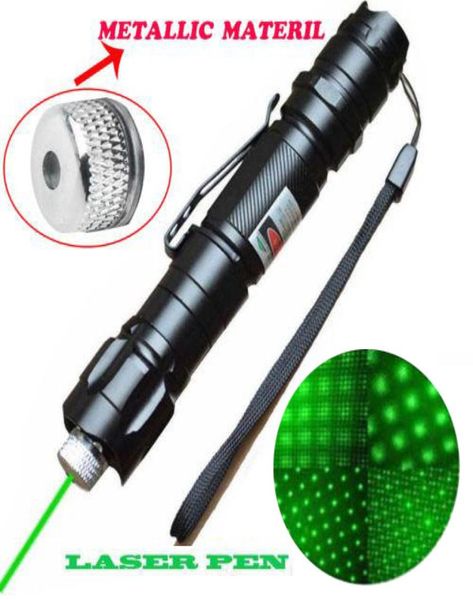 1PC 532NM Tactical Laser Grade Green Poininter Strong Pen Lasers Lazer Pleoard Lampe militaire Clip puissant Twinkling Star Laser 9140646