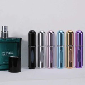 Petits flacons rechargeables de 5ml 8ml, conteneur de pulvérisation de parfum de qualité supérieure, bouteille en aluminium, outil vide, bouteilles de liquide de voyage 1 pièce