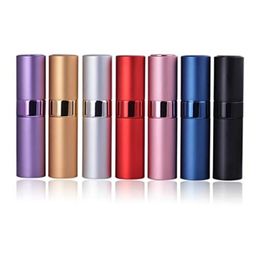 1PC 5 ml Portable Mini Perfume Bouteille en verre Travel Aluminium Spray Spray Atomizer le parfum en métal vide pulvérisateur