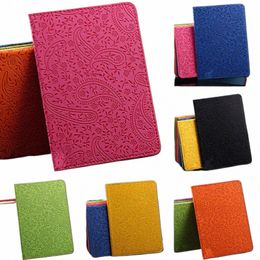 1pc 6 couleurs PU Leather ID Carte Solder Lavender Passeport Passeport Cover Ticket Tickages Passport Covers Sac Passeport Bag L7EY #