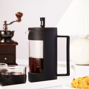 1pc 600ml métal filtre verre presse française cafetière