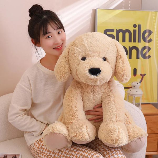 1 unid 60 CM Kawaii Largo Peluche Perro Juguetes Suave Relleno Animal Almohada Lindo Bebé Niños Apaciguar Muñecas Decoración de la habitación de los niños Regalo 240123