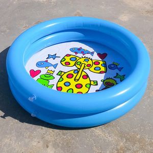 1pc 65x65cm piscina para bebés niños verano juguetes de agua de agua con bañera inflable redonda de animales hermosos 240416