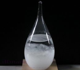1pc 6x12cm Tormenta de vidrio Pronóstico de agua Agua Mini Hourglass Liquid Worglass Barómetro Tempo Drop J11859848281