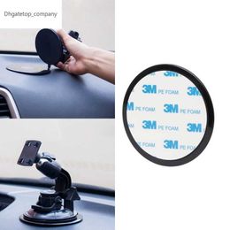 1pc 78mm Ronde Zwarte Auto Dashboard Zuignap Mount Base Adhesive Disc Voor Telefoon Tablet GPS Standhouder
