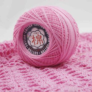 1PC 8# Fil de dentelle Mercerisé Lin Crochet Fil Nappe Coaster Crochet Fil Coton Laine Y211129