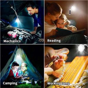 1 pc 9 LED -zaklamp BBQ Grill Light Outdoor Super Bright Magnetic Base Barbecue Lights Soft Tube Torch Lighting Lamp